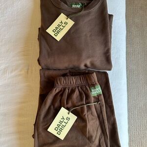 Daily Drills Brown Loungewear Set